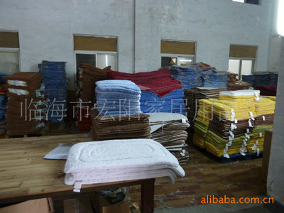 廠家直銷(xiāo) 外貿(mào)品質(zhì)50*80cm+50*50cm兩件套浴室地墊，臨海市宏陽(yáng)家居用品廠